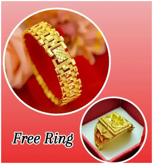 Fancy thik lakki with free peacock ring for man and boys